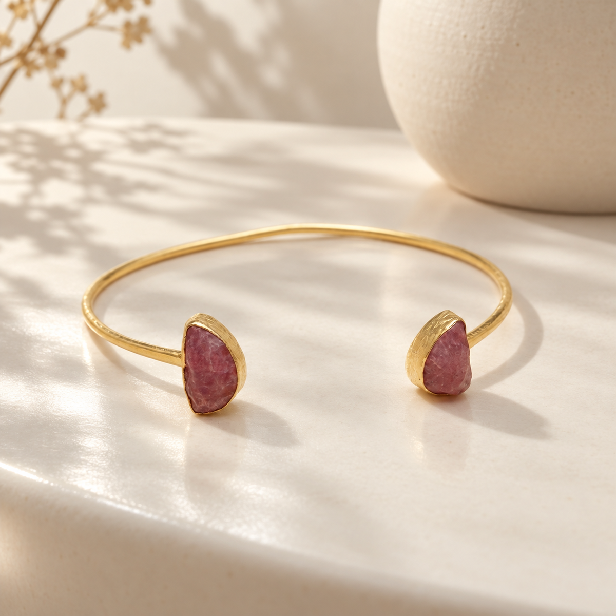 Rubra — Red Agate Bangle