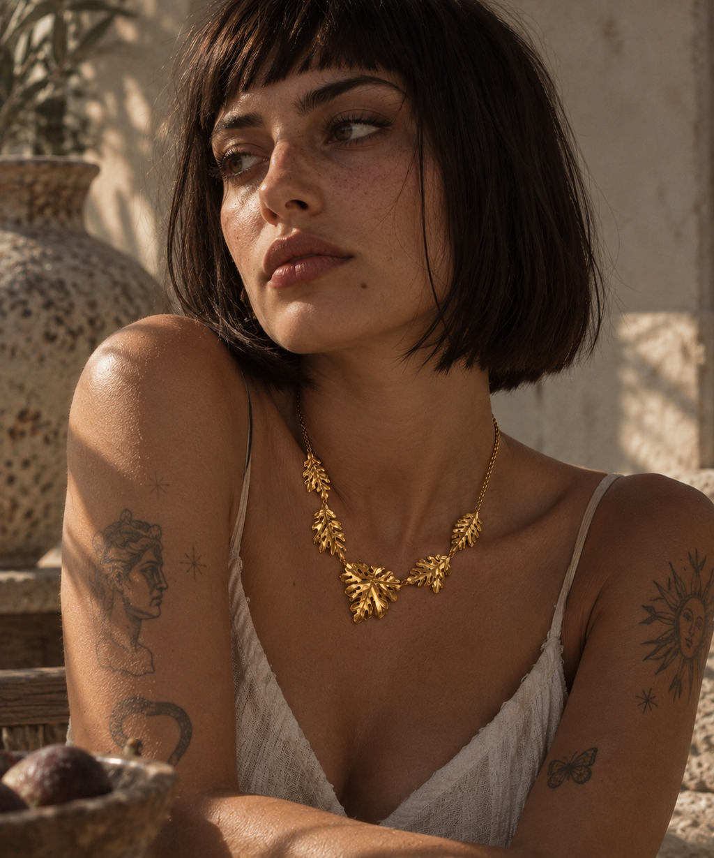 CANOPY — Golden Leaf Necklace