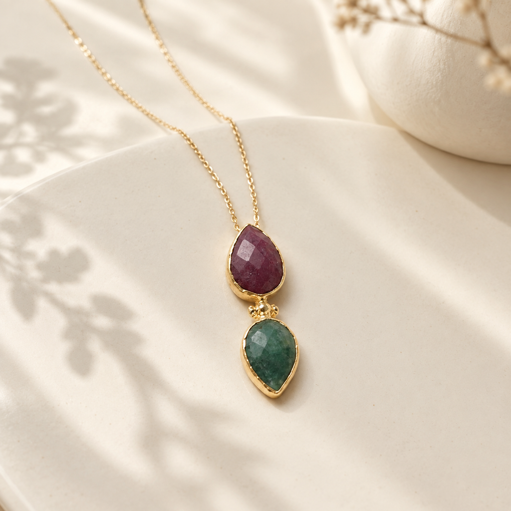 Diade — Two-Agate Necklace