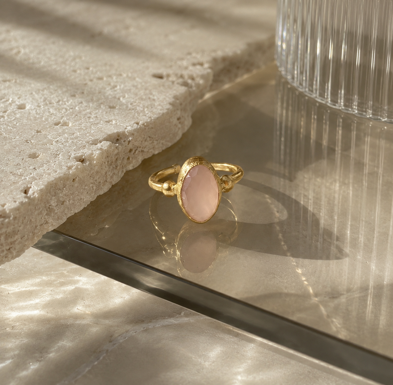 ÉCLAT- Rose Quartz Ring