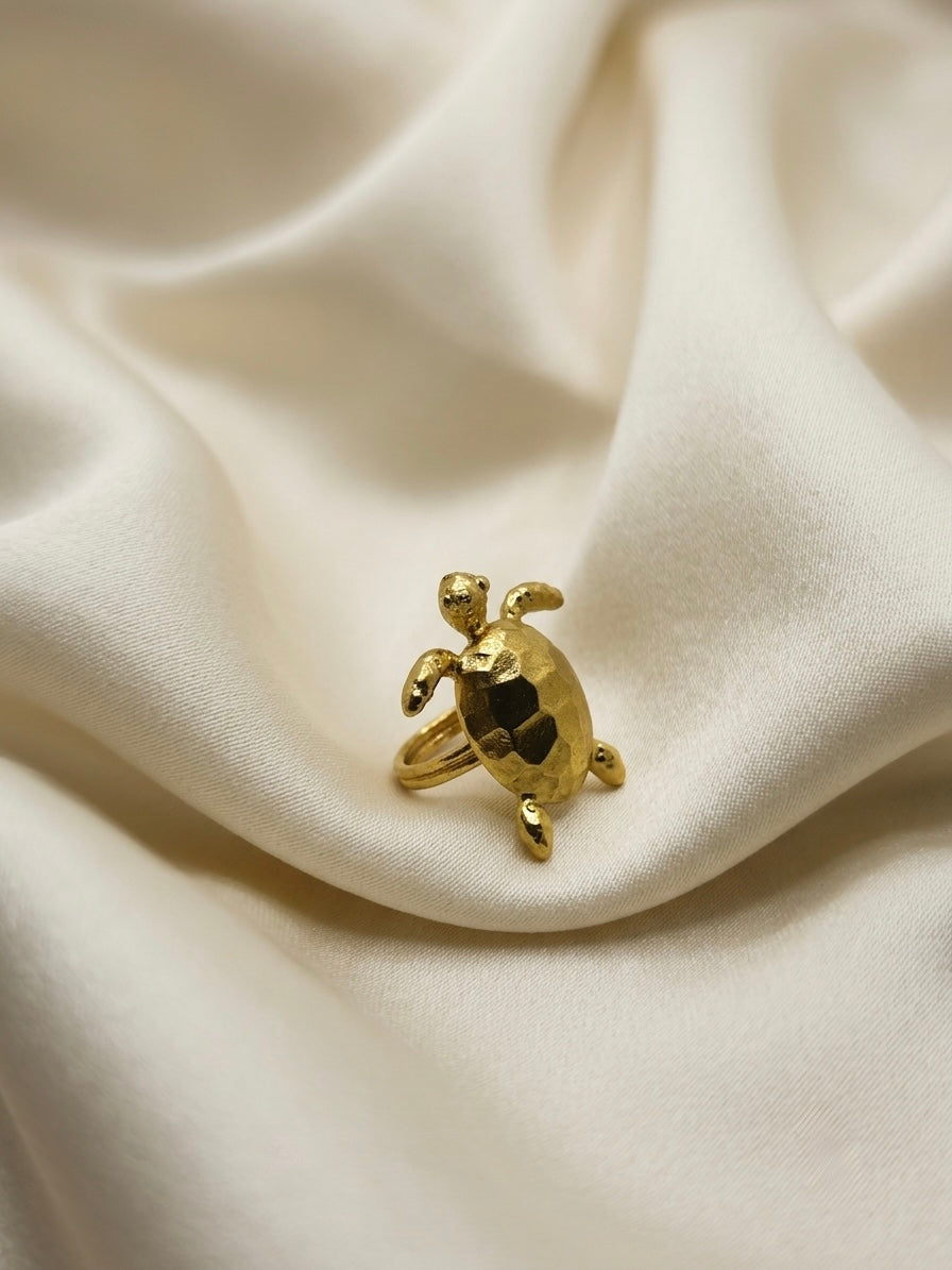Gaia — Bague Tortue Ajustable OREPLINE