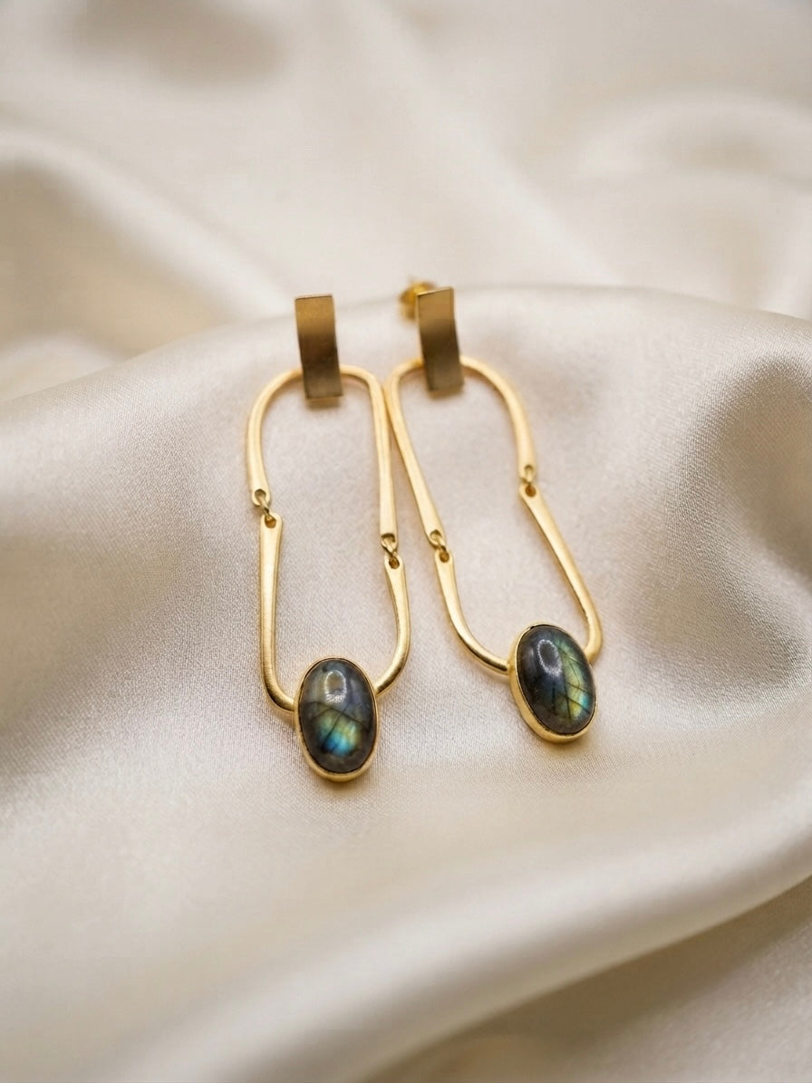 Arcane — Boucles d'Oreilles Labradorite OREPLINE
