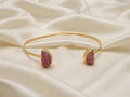 Rubra — Jonc Agata Rossa bronze plaqué or OREPLINE