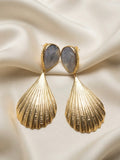Nacar — Boucles d’Oreilles Coquille Dorée Nacre OREPLINE