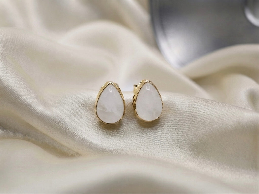 Teardrop — Stone Drop Earrings
