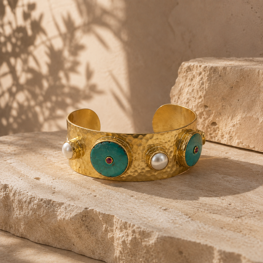 NOMAD — Stone & Pearl Cuff