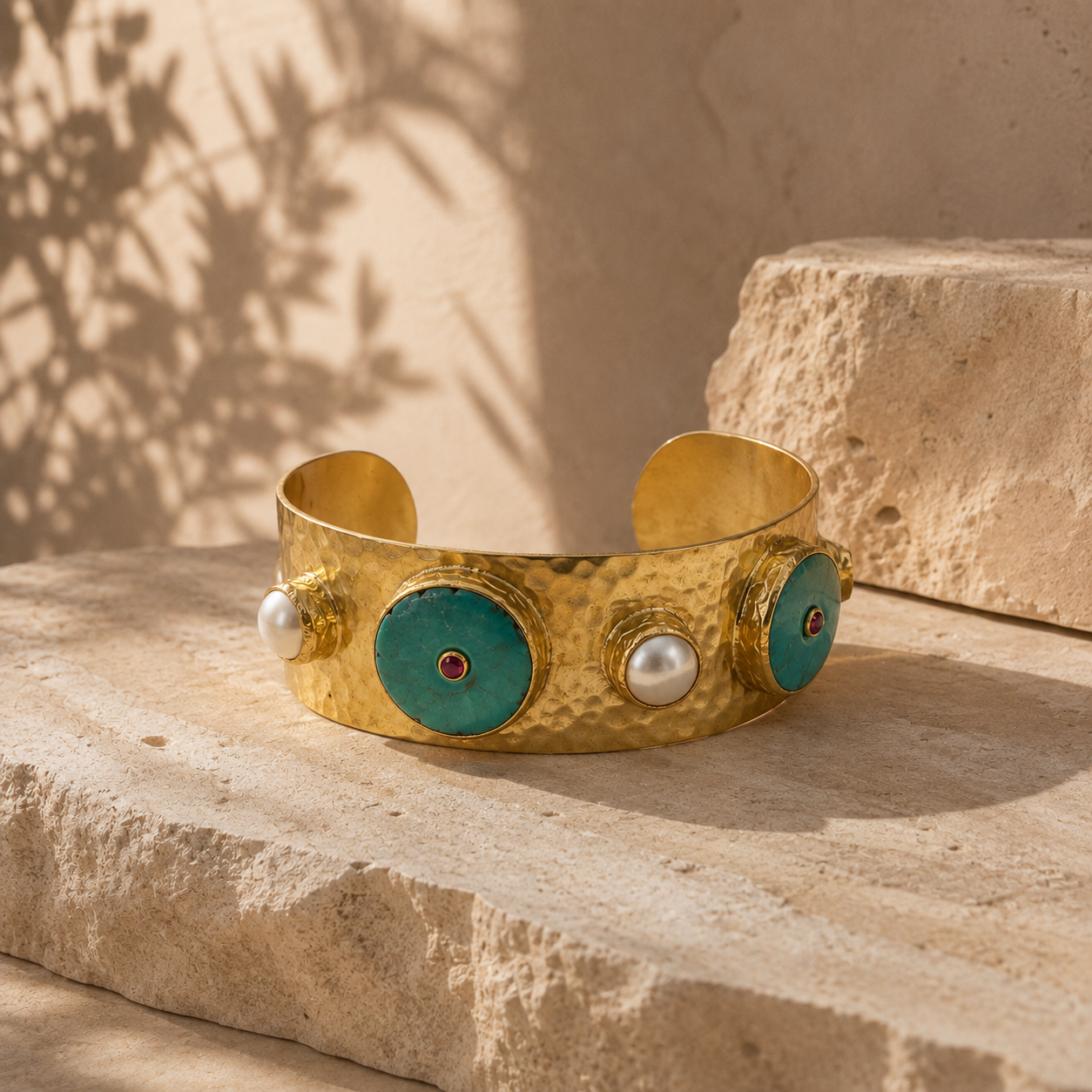 NOMAD — Stone & Pearl Cuff