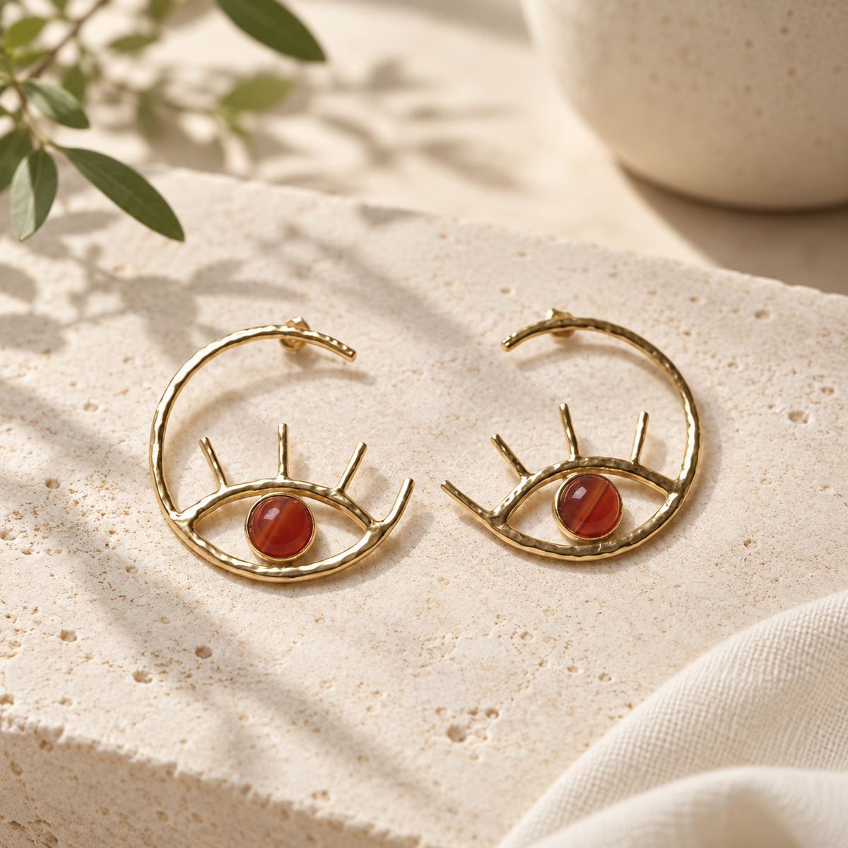 Visio — Golden Eye Earrings