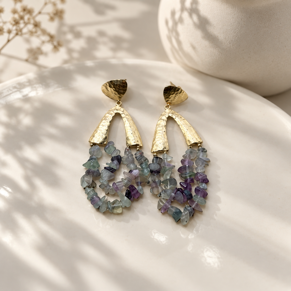 Fluora — Fluorite Earrings
