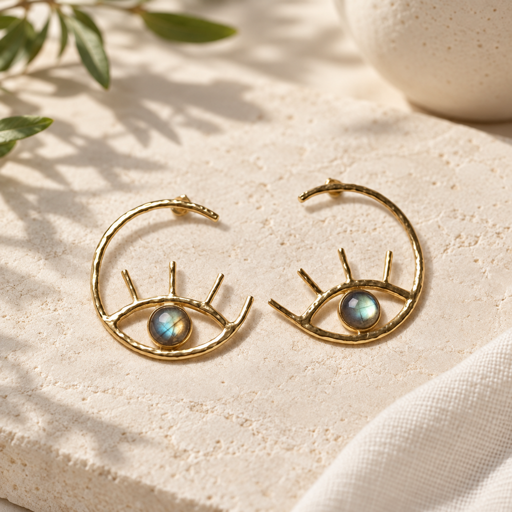 Visio — Golden Eye Earrings