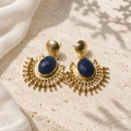 Aura — Sun Earrings in Gold-Plated Bronze