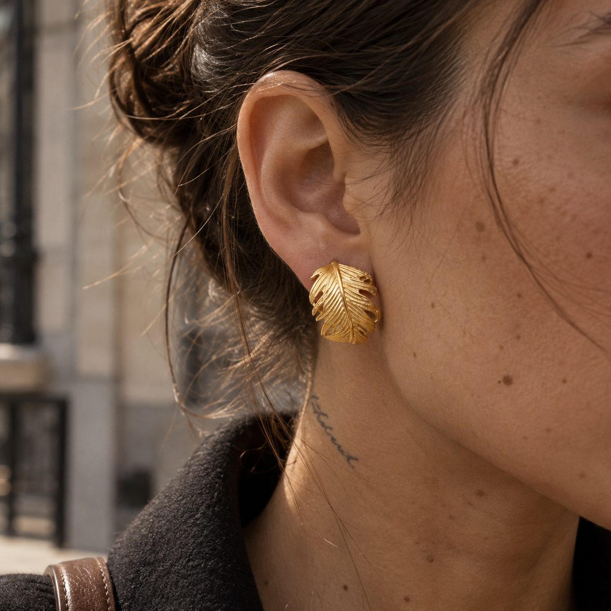 Plume — Feather Ear Cuff Earrings