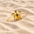 Gaia — Adjustable Turtle Bracelet in Gold-Plated Bronze