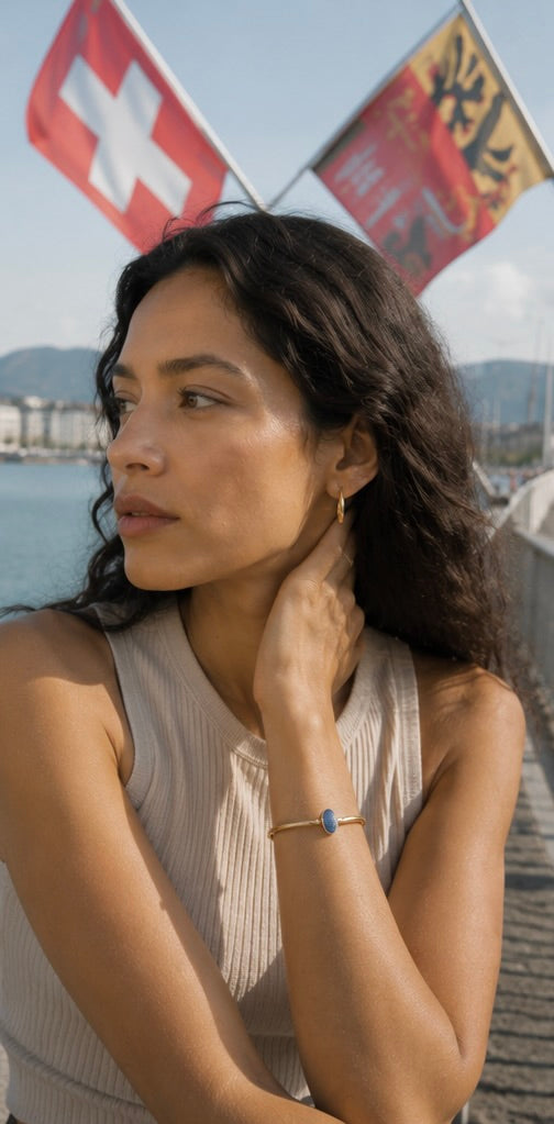Lapis — Natural Stone Bangle