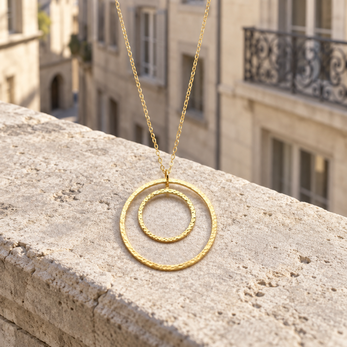 Orbite — Double Circle Necklace