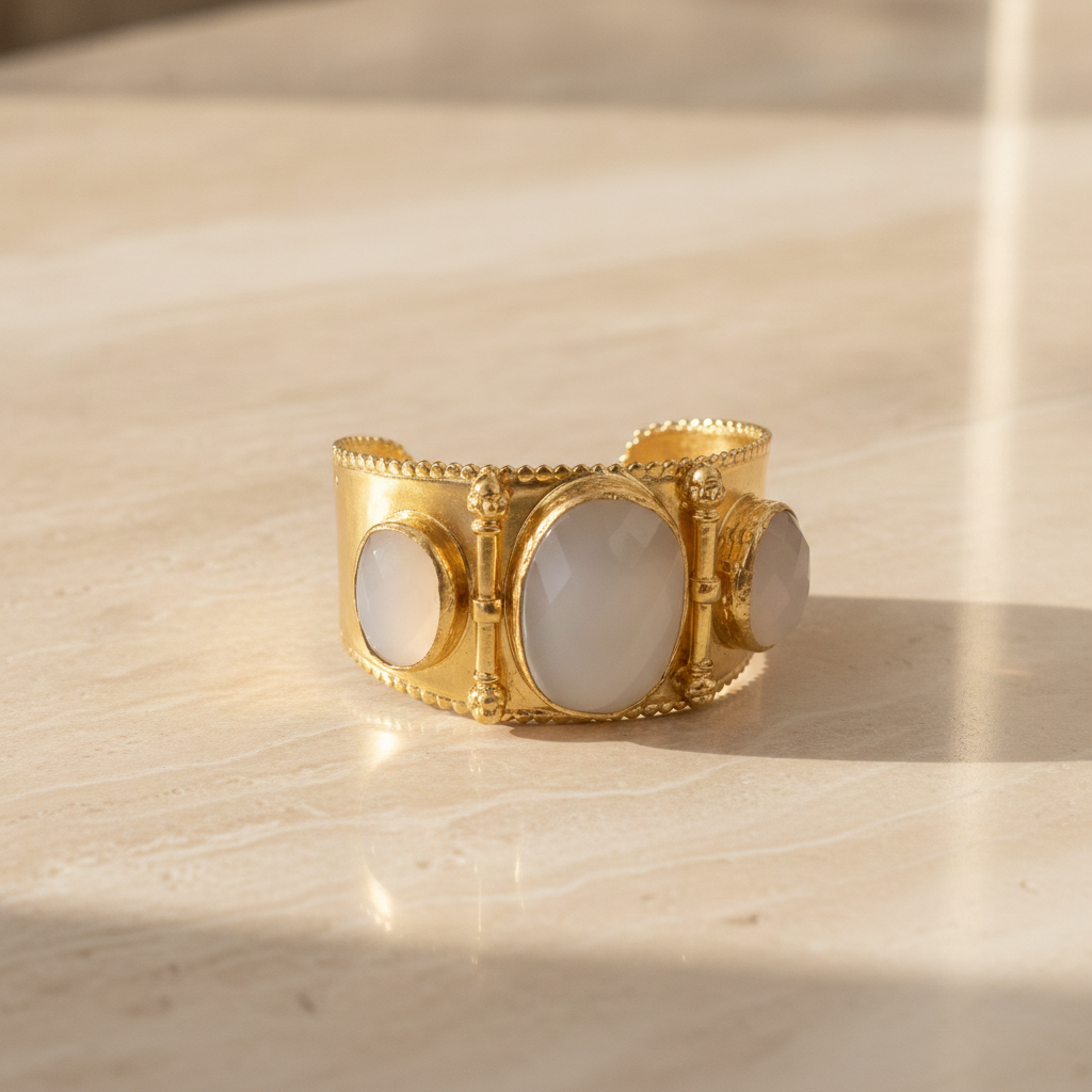 RELIC — White Stone Cuff