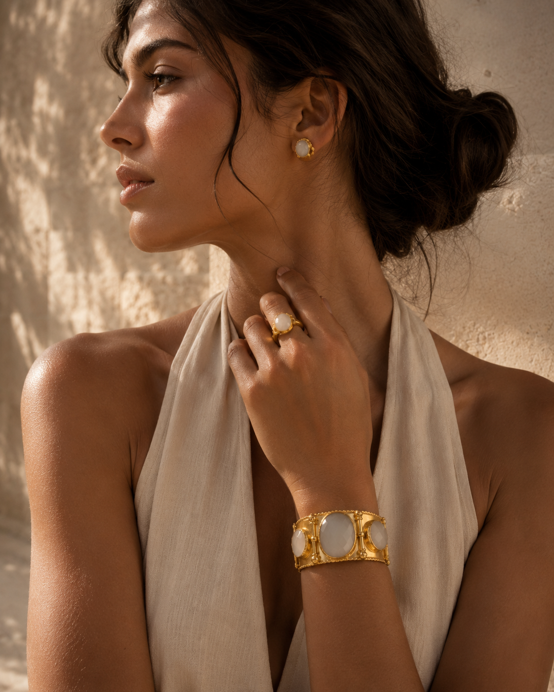 RELIC — White Stone Cuff