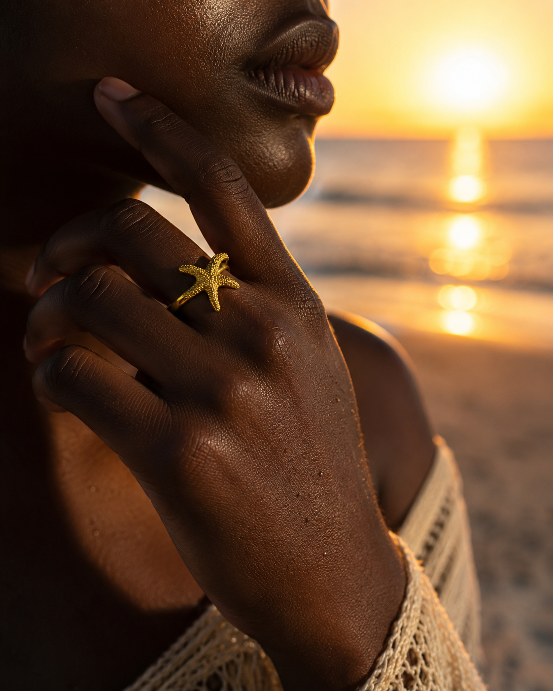 Sirius — Adjustable Starfish Ring