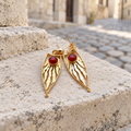 Vénus — Boucles d'Oreilles Pendantes Pierre
