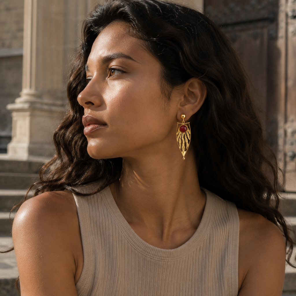 Venus — Stone Drop Earrings